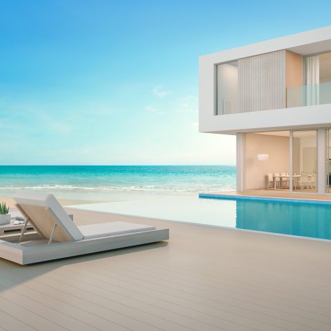 Luxury villa on the beach