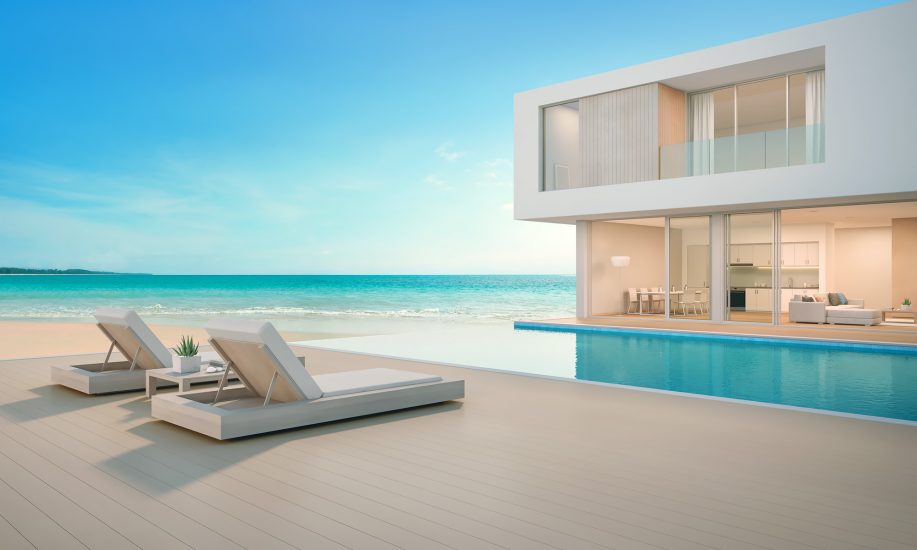 Luxury villa on the beach
